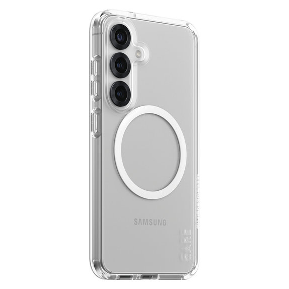 Ovitek Urban Combat z belim QI za Samsung Galaxy S25, Prozorna, PanzerGlass