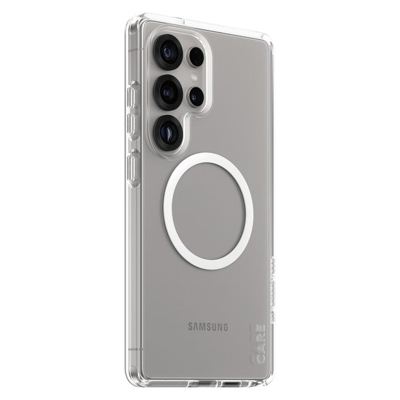 Ovitek Urban Combat z belim QI za Samsung Galaxy S25 Ultra, Prozorna, PanzerGlass