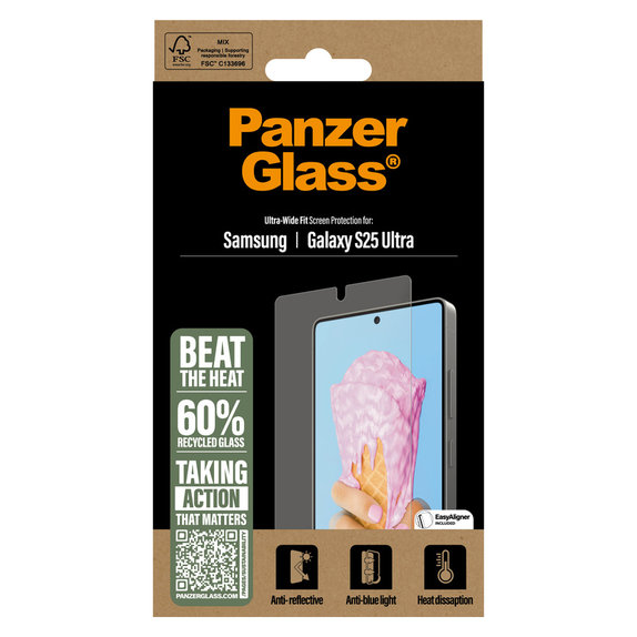 Kaljeno steklo UWF All-in-One z aplikatorjem za Samsung Galaxy S25 Ultra, Prozorna, PanzerGlass