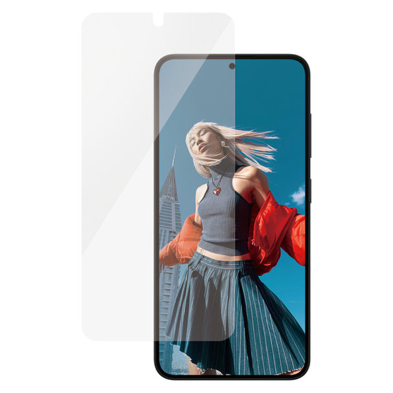 Kaljeno steklo UWF Ceramic z aplikatorjem za Samsung Galaxy S25, Prozorna, PanzerGlass