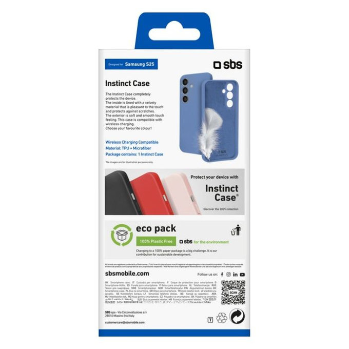 SBS - Ovitek Instinct za Samsung Galaxy S25, modra