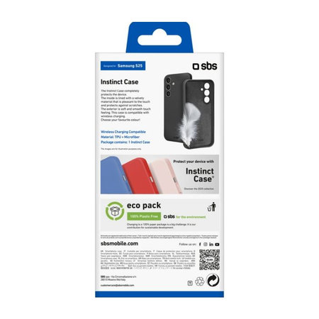 SBS - Ovitek Instinct za Samsung Galaxy S25, črn