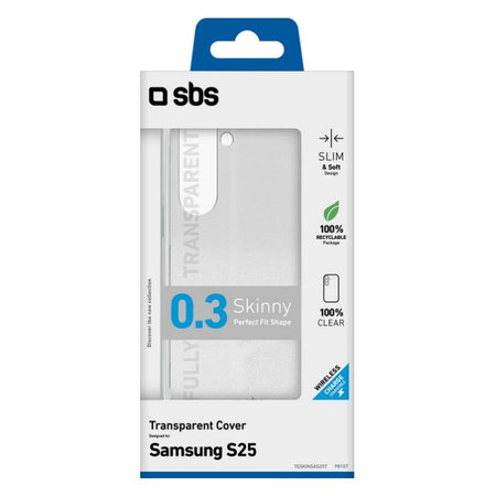 SBS - Ovitek Skinny za Samsung Galaxy S25, transparent