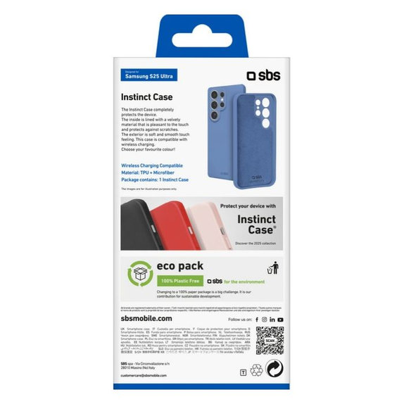 SBS - Ovitek Instinct za Samsung Galaxy S25 Ultra, modra