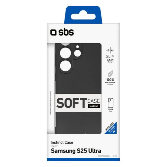 SBS - Ovitek Instinct za Samsung Galaxy S25 Ultra, črn