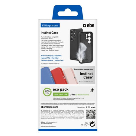 SBS - Ovitek Instinct za Samsung Galaxy S25 Ultra, črn