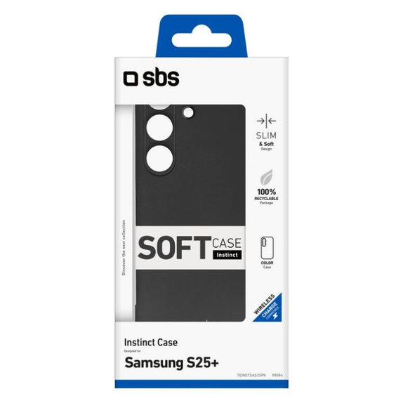 SBS - Ovitek Instinct za Samsung Galaxy S25+, črn