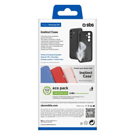 SBS - Ovitek Instinct za Samsung Galaxy S25+, črn