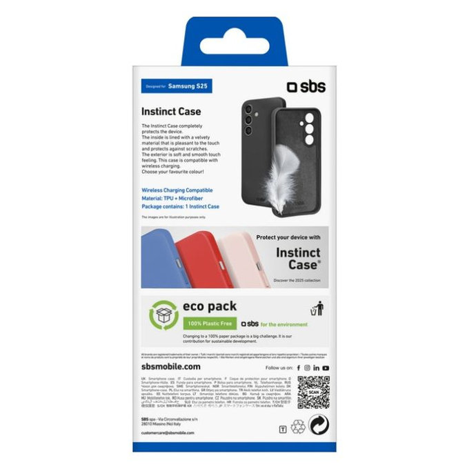 SBS - Ovitek Instinct za Samsung Galaxy S25+, črn
