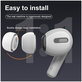 FixPremium - Zamenljive gumice za AirPods Pro - Set 3 (L, S, XS), bela