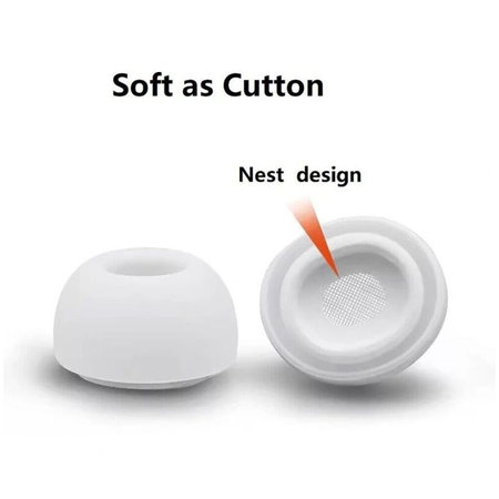 FixPremium - Zamenljive gumice za AirPods Pro - Set 3 (L, S, XS), bela