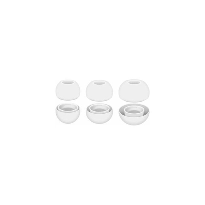 FixPremium - Zamenljive gumice za AirPods Pro - Set 3 (L, S, XS), bela