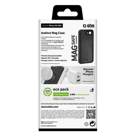 SBS - Ovitek Instinct za iPhone 16e, črn