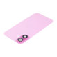 Apple iPhone 16 Plus - Steklo zadnjega ohišja + Leča kamere + Kovinska plošča + Magsafe magnet (Pink)