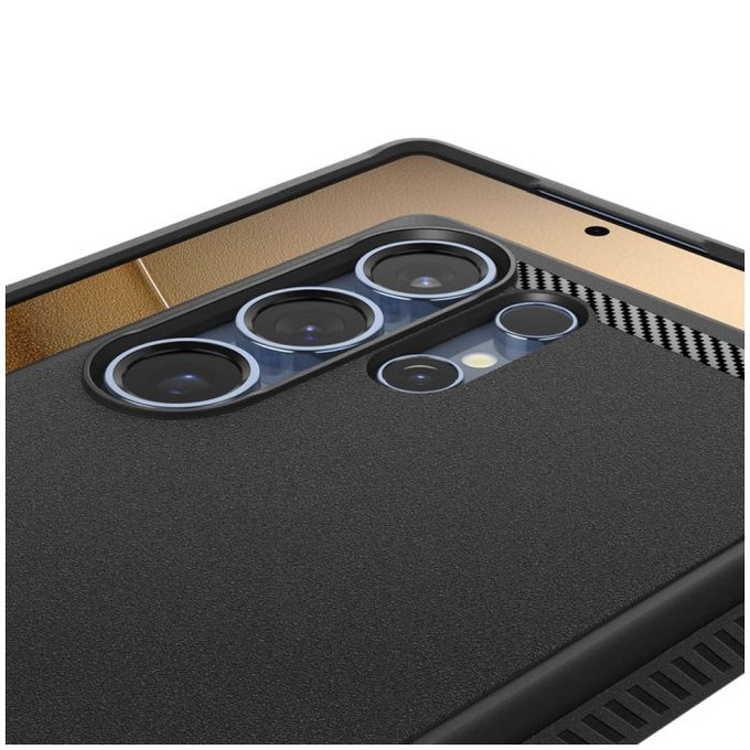 Spigen - Ovitek Rugged Armor z MagSafe za Samsung Galaxy S25 Ultra, Matte Black
