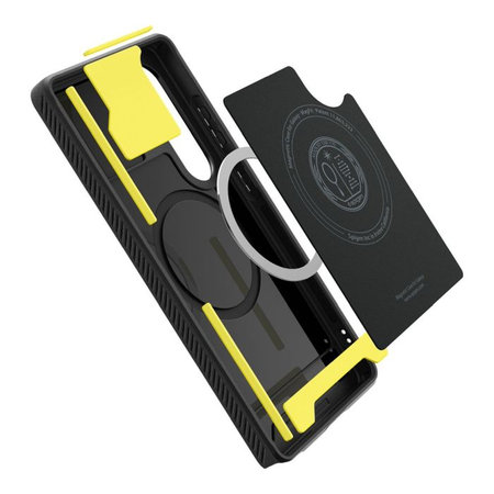 Spigen - Ovitek Rugged Armor z MagSafe za Samsung Galaxy S25 Ultra, Matte Black