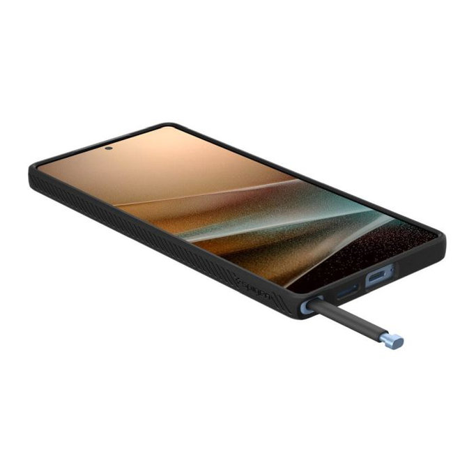 Spigen - Ovitek Liquid Air za Samsung Galaxy S25 Ultra, Matte Black