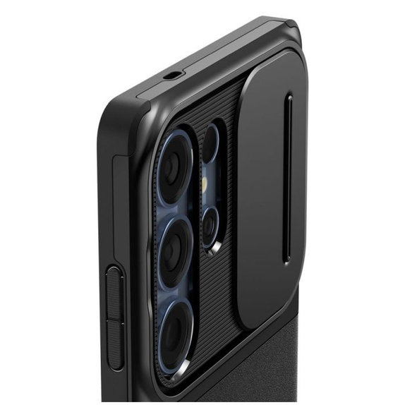 Spigen - Ovitek Optik Armor za Samsung Galaxy S25 Ultra, črna