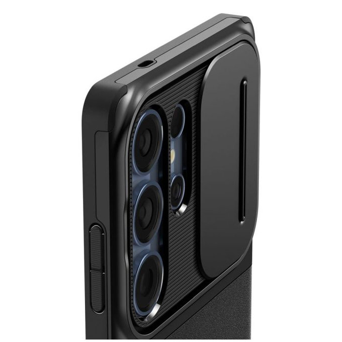 Spigen - Ovitek Optik Armor za Samsung Galaxy S25 Ultra, črna