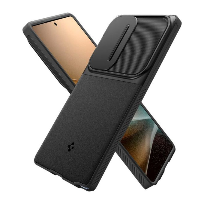 Spigen - Ovitek Optik Armor za Samsung Galaxy S25 Ultra, črna