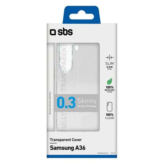 SBS - Ovitek Skinny za Samsung Galaxy A36 5G, transparent