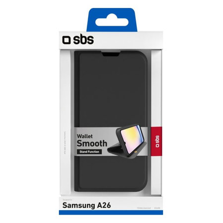 SBS - Ovitek Book Wallet Smooth za Samsung Galaxy A26, črna