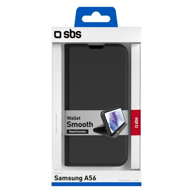 SBS - Ovitek Book Wallet Smooth za Samsung Galaxy A56, črna