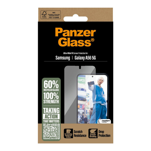 UWF kaljeno steklo za Samsung A56 5G, Transparent, PanzerGlass