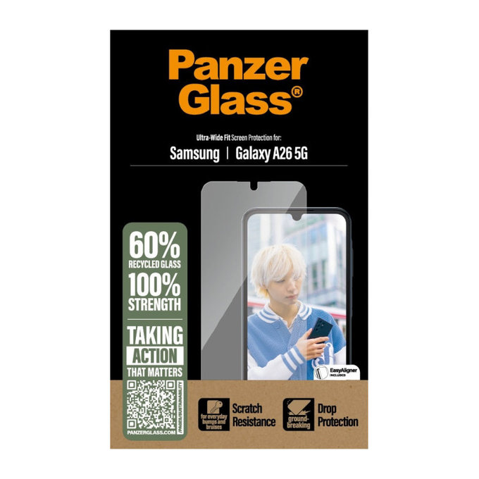 UWF kaljeno steklo za Samsung A26 5G, Transparent, PanzerGlass