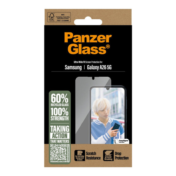 UWF kaljeno steklo za Samsung A26 5G, Transparent, PanzerGlass