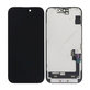 Zaslon Soft OLED za iPhone 15, Steklo na dotik z okvirjem, DIAGNOSTIC