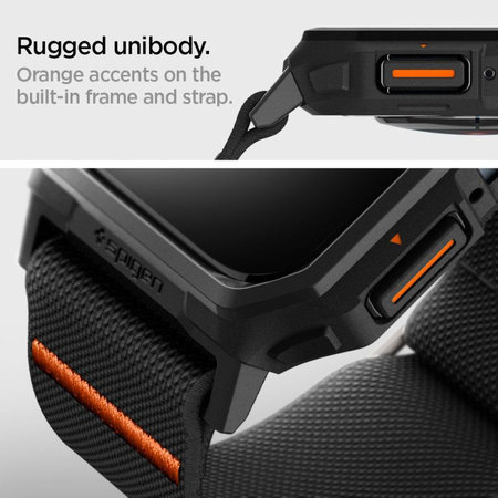 Spigen - Pašček Lite Fit "Pro" za Apple Watch (44, 45mm), Matte Black