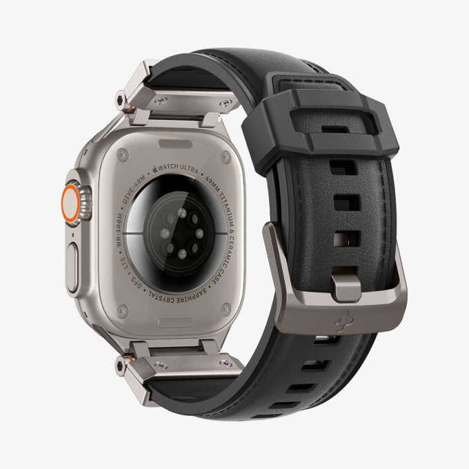 Spigen - Pašček Durapro Armor PU za Apple Watch (42, 44, 45, 49mm), črna
