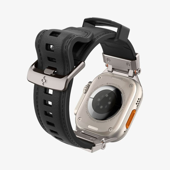 Spigen - Pašček Durapro Armor PU za Apple Watch (42, 44, 45, 49mm), črna