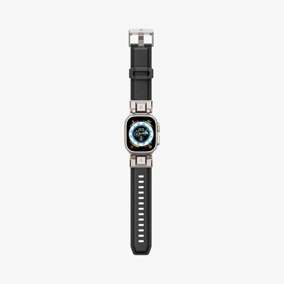 Spigen - Pašček Durapro Armor PU za Apple Watch (42, 44, 45, 49mm), črna