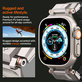 Spigen - Pašček Durapro Armor PU za Apple Watch (42, 44, 45, 49mm), črna