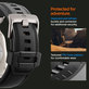 Spigen - Pašček Durapro Armor PU za Apple Watch (42, 44, 45, 49mm), črna