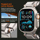 Spigen - Pašček Durapro Armor za Apple Watch (42, 44, 45, 49mm), siva