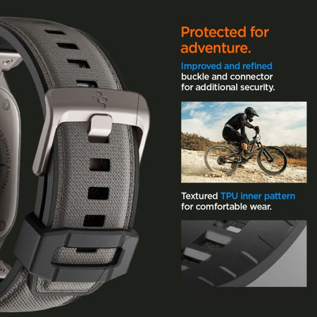 Spigen - Pašček Durapro Armor za Apple Watch (42, 44, 45, 49mm), siva