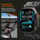 Spigen - Pašček Durapro Armor za Apple Watch (42, 44, 45, 49mm), Black Edition