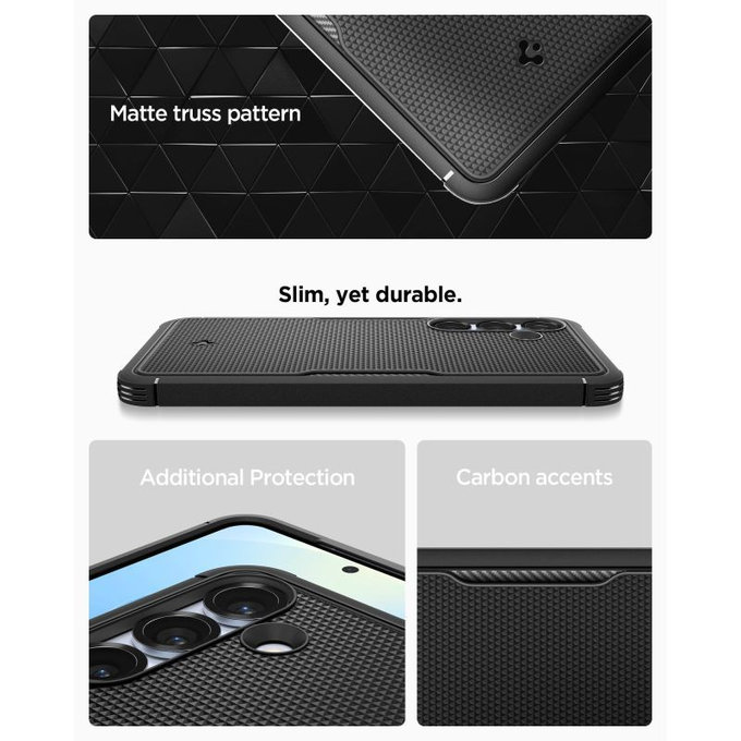 Spigen - Ovitek Core Armor z MagSafe za Samsung Galaxy S25, Matte Black