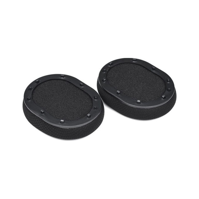 Nadomestne blazinice za ušesa za Razer BlackShark, Spominska pena + Tekstilni, Črne, Hlajeni gel, 1 par