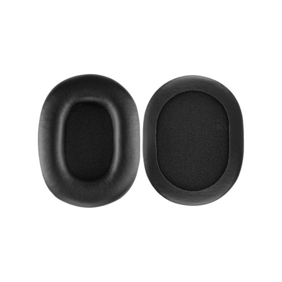 Nadomestne blazinice za ušesa za Sony MDR-7506, Spominska pena + PU usnje, Črne, 1 Par