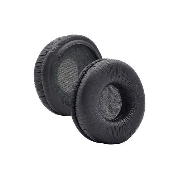 Nadomestne blazinice za ušesa za JBL Tune 450, Spominska pena + PU usnje, Črne, 1 Par