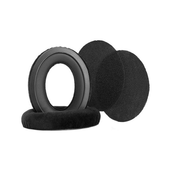 Nadomestne blazinice za ušesa za Sennheiser HD598, Spominska pena + PU usnje, Črne, Hlajeni gel, 1 par