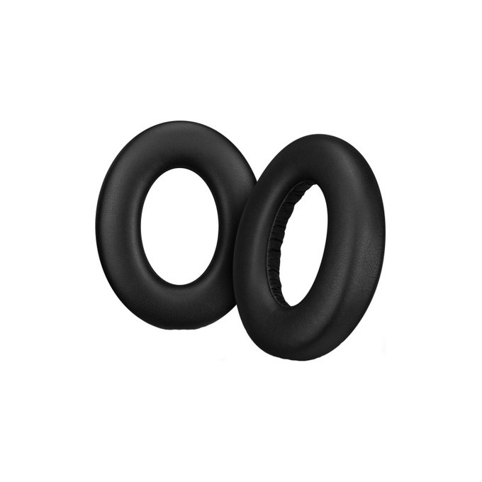 Nadomestne blazinice za ušesa za Sennheiser Momentum 4.0, Spominska pena + PU usnje, Črne, 1 Par