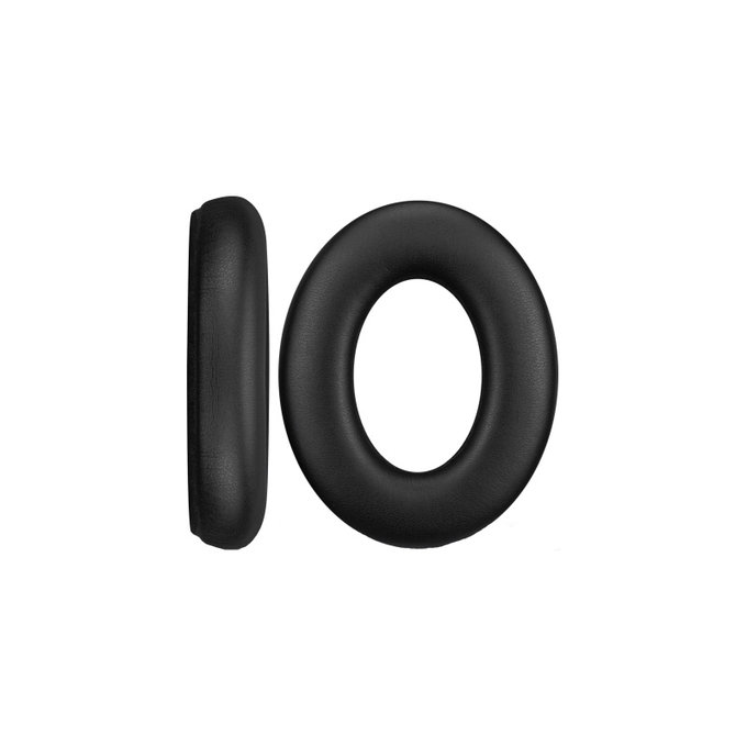 Nadomestne blazinice za ušesa za Sennheiser Momentum 4.0, Spominska pena + PU usnje, Črne, 1 Par