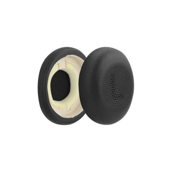 Nadomestne blazinice za ušesa za Jabra Evolve2 65UC, Elite 45H, Spominska pena + PU usnje, Črne, 1 Par