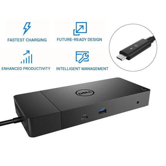 Dell WD19 K20A001 - Priklopna postaja (USB-C) + 130W adapter Obnovljeno