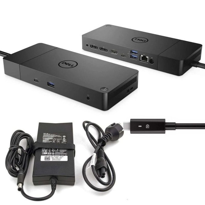 Dell WD19 K20A001 - Priklopna postaja (USB-C) + 130W adapter Obnovljeno